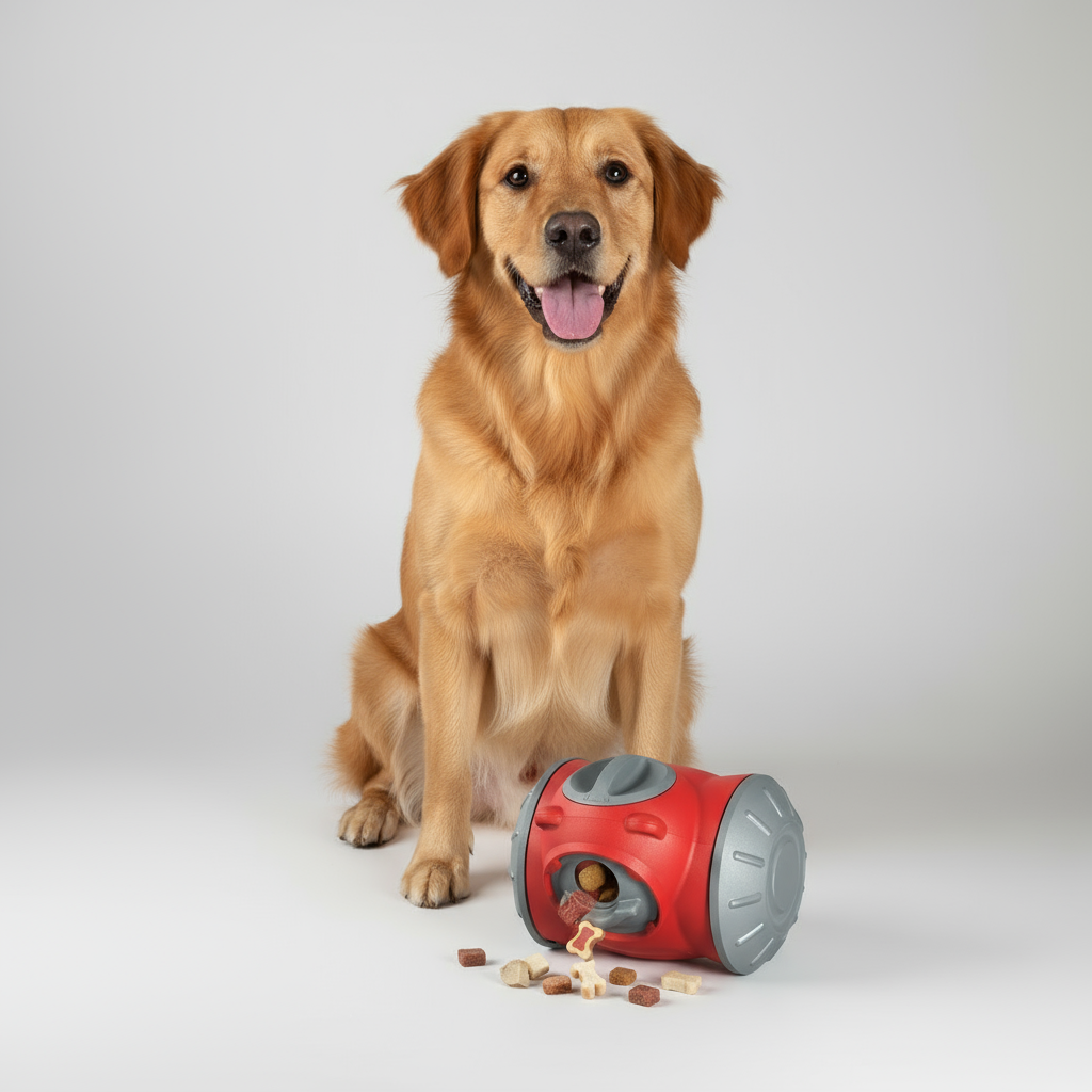 Smart Rolling Puzzle Feeder Toy for Dogs